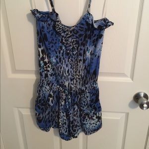 Cheetah Print Romper